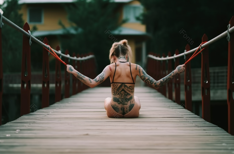 女士在暑假期间做伸展运动户外摄影,高清,摄影图,摄影图片,图片大全,摄影图免费下载